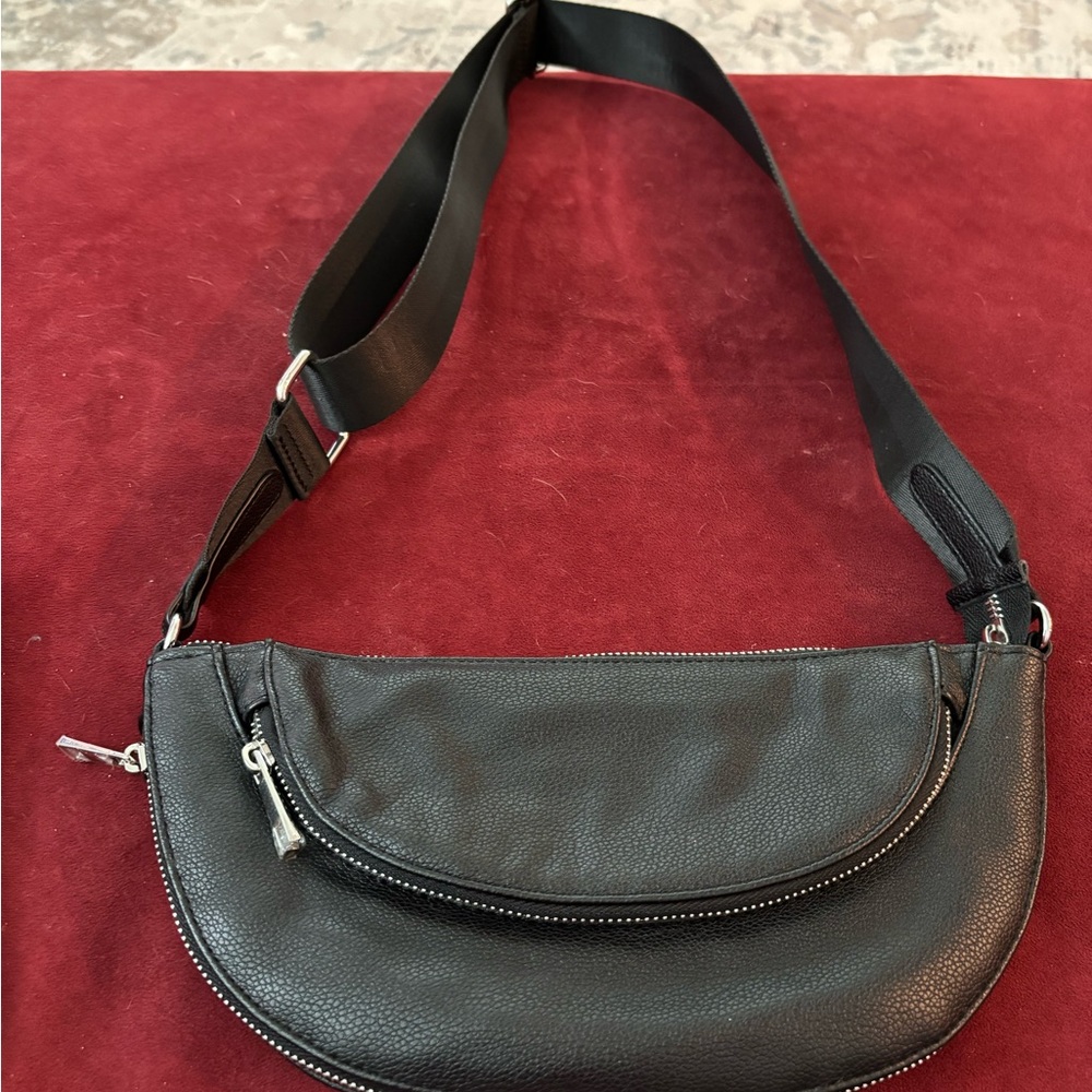 Sondra Roberts Black Leather Handbag
